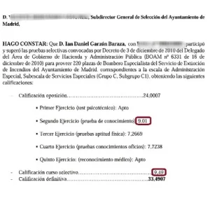 Notas Oposición